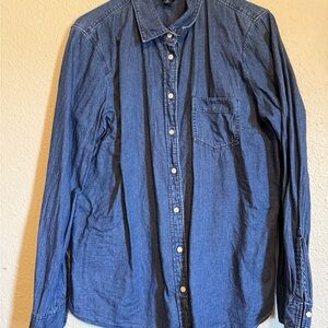 J. Crew Women’s Dar Chambray Down Shirt Lightw